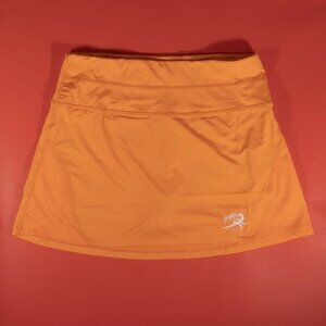 Jiggy Skirts Women’s Activewear Color Orange Athletic Skort Mesh Pull-On NWOT